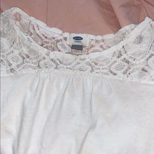 white lace tee